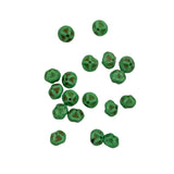 Green & Gold Molded Vintage Beads