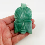 Mexican Green Onyx Mask Pendant