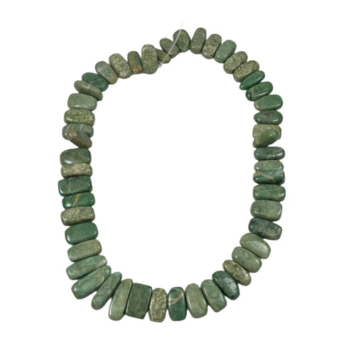 Green Serpentine Collar Beads