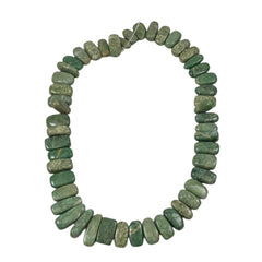 Green Serpentine Collar Beads