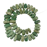 Green Serpentine Collar Beads