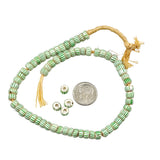 Green Striped African Trade Beads