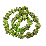 Large Green Turquoise Nugget Beads