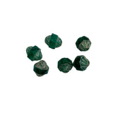 Emerald Green Saturn Glass Beads