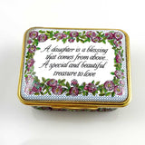 Halcyon Days Daughter is a Blessing Enamel Box NIB