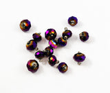 Faceted Black Heliotrope Pendant Beads