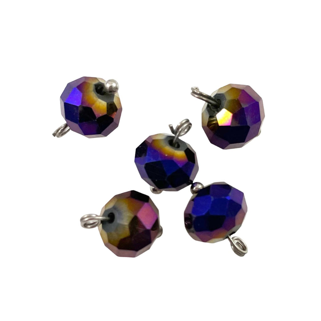 Faceted Black Heliotrope Pendant Beads