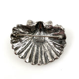 Hand & Hammer Sterling Shell Brooch