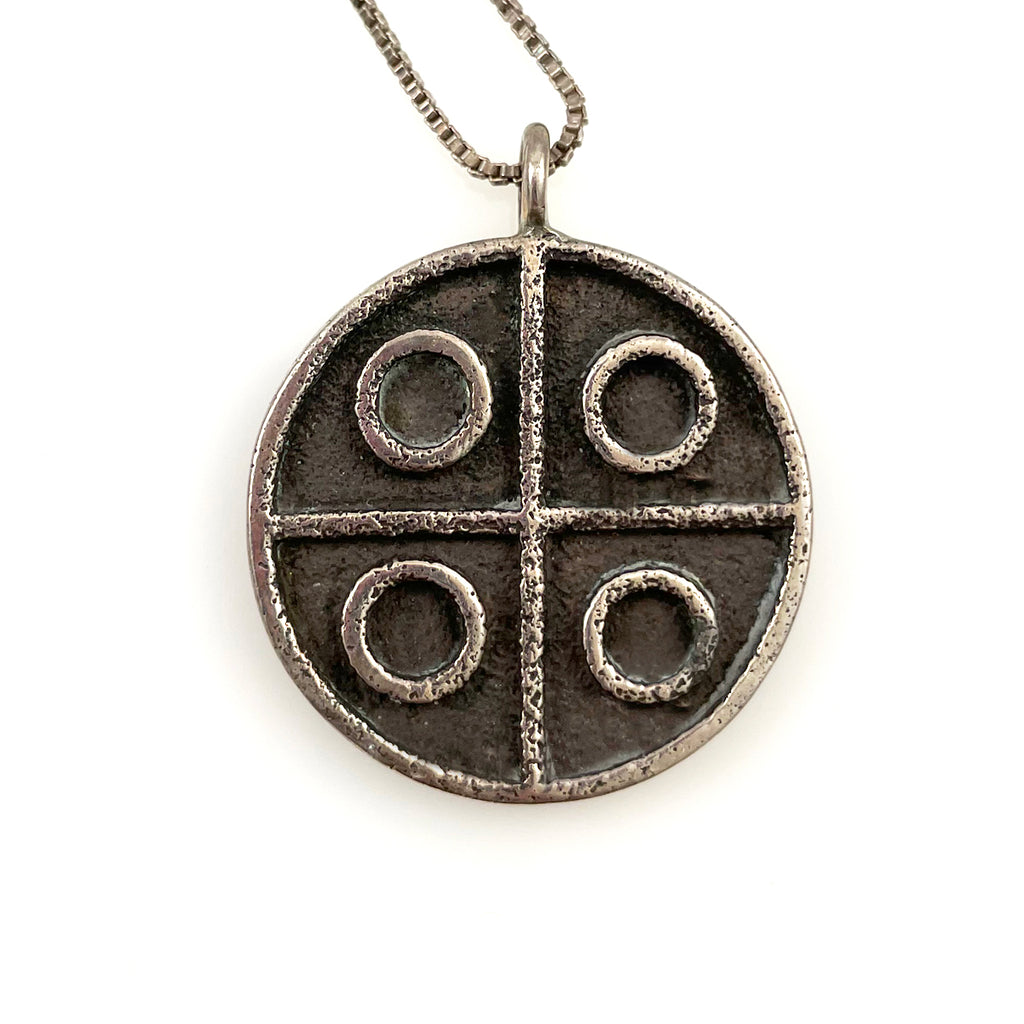 Important Vintage Native American Hopi Sterling Silver Pin/ Pendant Signed Important Vintage Native American Hopi Sterling Silver Pin/ Pendant Signed