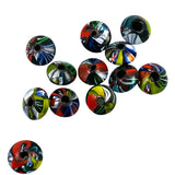 Millefiori Rondelle Glass Beads India 17mm
