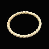 Vintage Ivory Twist Bracelet 7mm