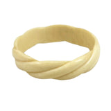 Vintage Ivory Twist Bangle Bracelet 15mm