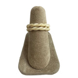 vintage ivory twist rings
