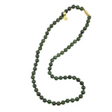 Green Jade Necklace 8mm 24 inches