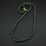 Green Jade Necklace 8mm 30 Inches