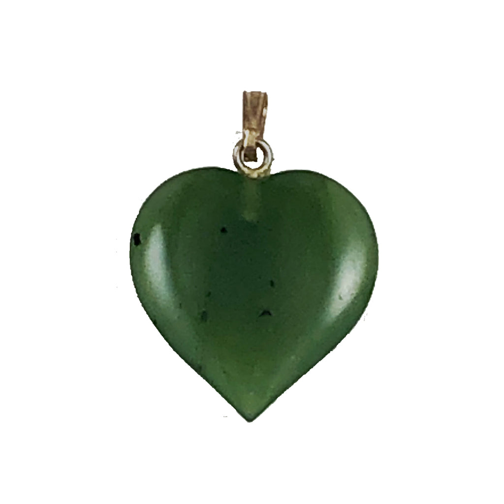 Green Jade Heart Pendant 