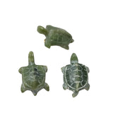 Carved Green Jade Turtle Pendant Charm