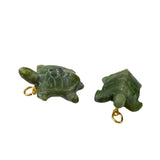 Green Jade Turtle Pendant Charm