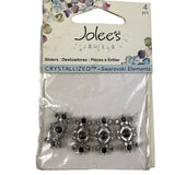 Swarovski Elements Black Crystal Sliders