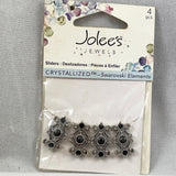 Swarovski Elements Black Crystal Sliders