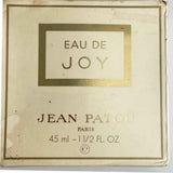 Eau De Joy Perfume Jean Patou Paris 1.5 oz Unopened Box