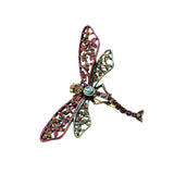 Jay Strongwater Rhinestone Dragonfly Pin Large