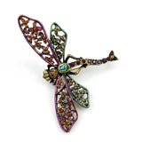 Jay Strongwater Rhinestone Dragonfly Pin Large