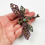 Jay Strongwater Rhinestone Dragonfly Pin Large