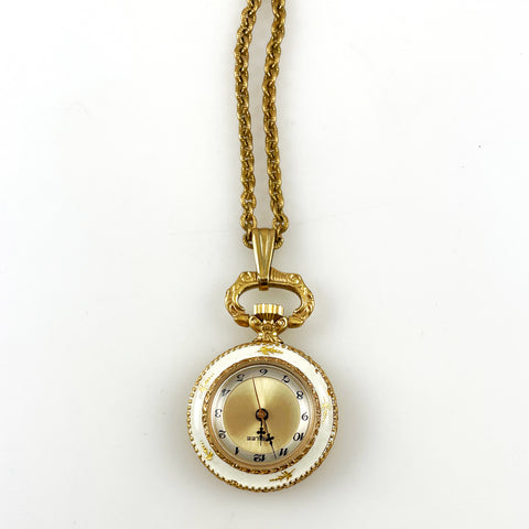 Vintage Jubilee Enamel Watch Pendant 