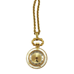 Vintage Jubilee Enamel Watch Pendant on Chain