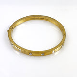 Kate Spade Gold Rhinestone Hinged Bracelet