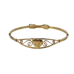 Gold Filled Heart Child's Bracelet by Kiddie Kraft