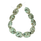 Kiwi Jasper Beads Polished Ovals