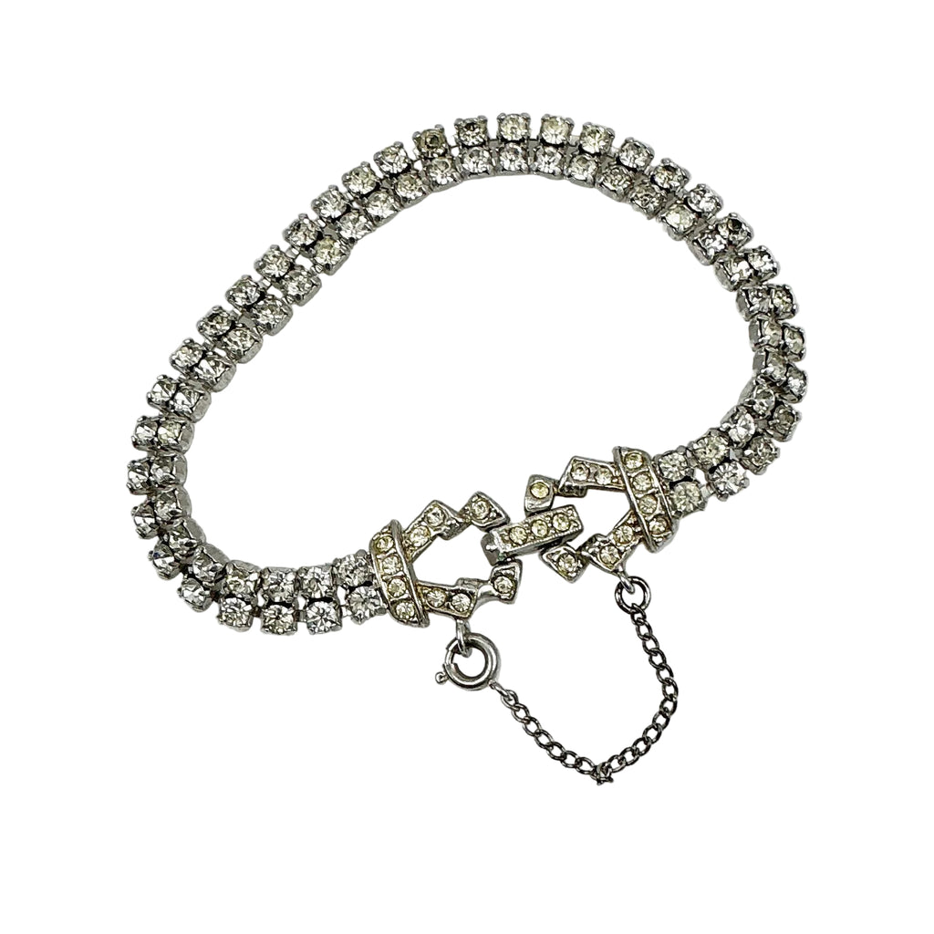 Kramer Rhinestone Tennis Bracelet Vintage
