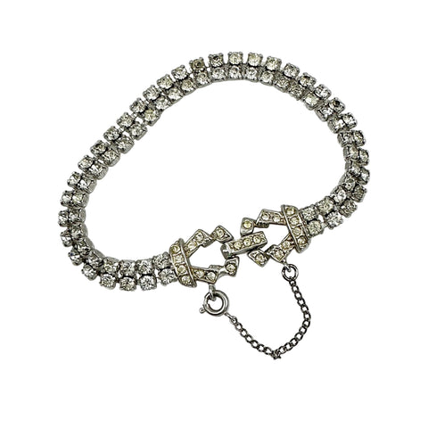 Kramer Rhinestone Tennis Bracelet Vintage