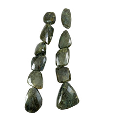 Large Labradorite Faceted Nugget Beads
