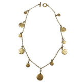 Ralph Lauren Gold Disk Necklace Chain