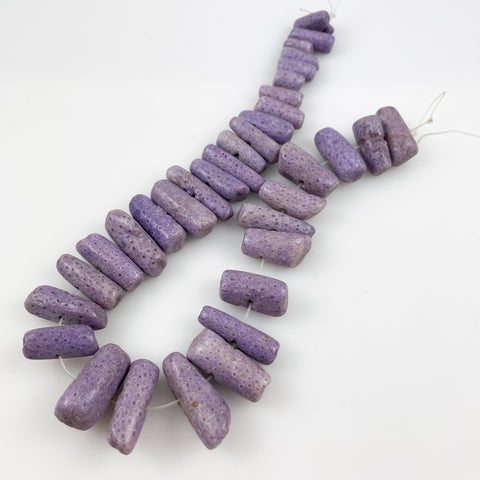 Purple Lavender Coral Beads