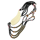 Lee Sands Mosaic Shell Necklace & Earrings Set