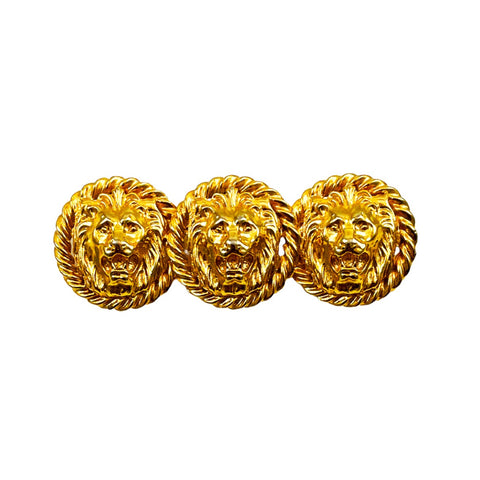 Gold Lion Brooch Vintage