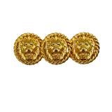 Gold Lion Brooch Vintage