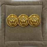 Gold Lion Brooch Vintage
