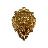Napier Gold Lion's Head Brooch Large Door Knocker