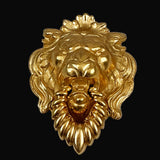 Napier Gold Lion's Head Brooch Large Door Knocker