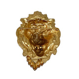 Napier Gold Lion's Head Brooch Large Door Knocker