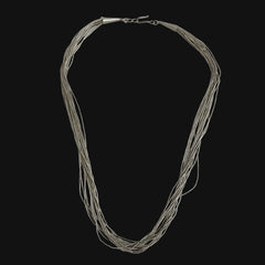Native American Sterling Liquid Silver Necklace