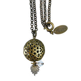 Rhinestone Floral Necklace & Earrings by Liz Palacios