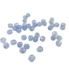 Light sapphire round crystals 6mm - Vintage (12)