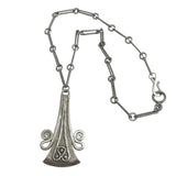 Lysgaard Pewter Modern Necklace Denmark Vintage