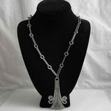 Lysgaard Pewter Modern Necklace Denmark Vintage